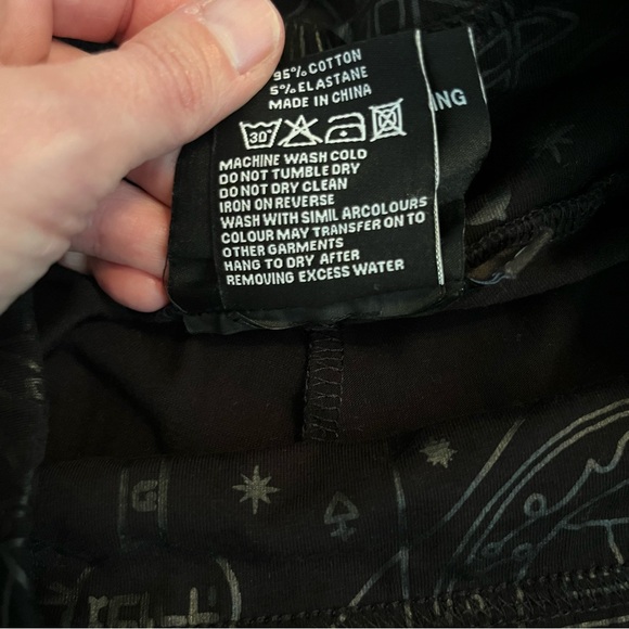 KILLSTAR Occult Luxury Telepathic Leggings in Black XS Goth Witchy Magic NWOT - Picture 9 of 10